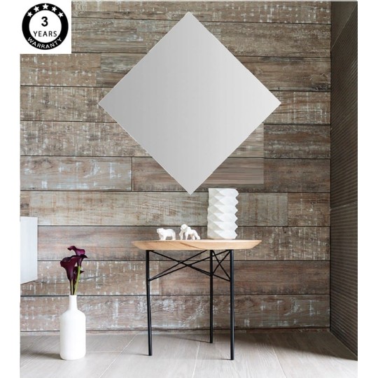 Espejo con luz baño rombo retroiluminado