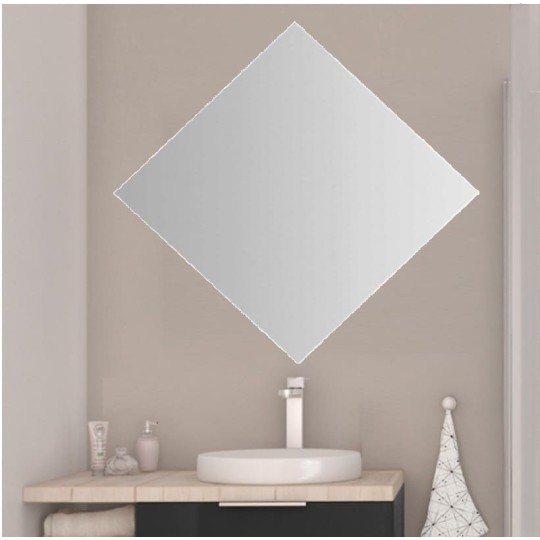 Espejo con luz baño rombo retroiluminado