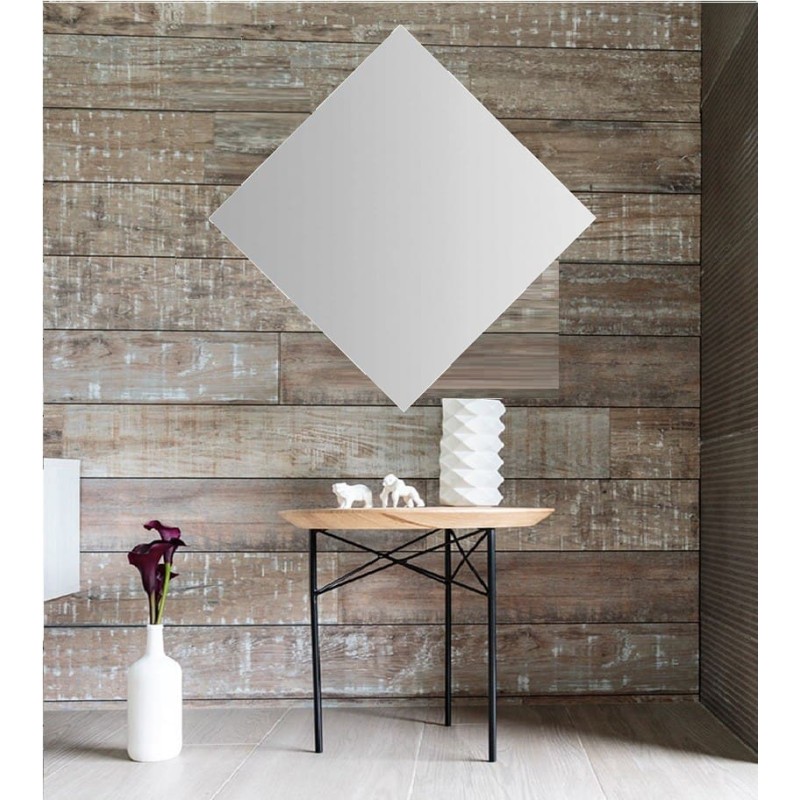 Espejo con luz baño rombo retroiluminado