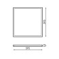 Panel LED 40W, 60x60cm, con driver