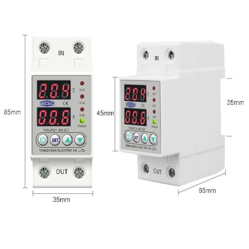 Protector Sobretensiones Permanente rearmable 2 digital