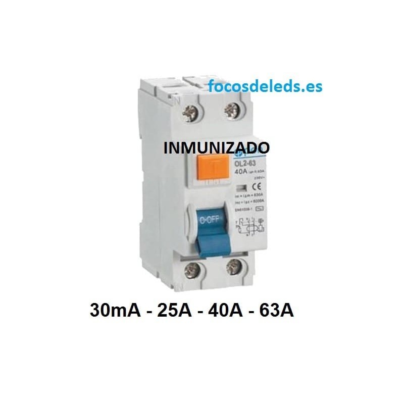 Diferencial  SUPERINMUNIZADO 2P 300mA 25A - 63A