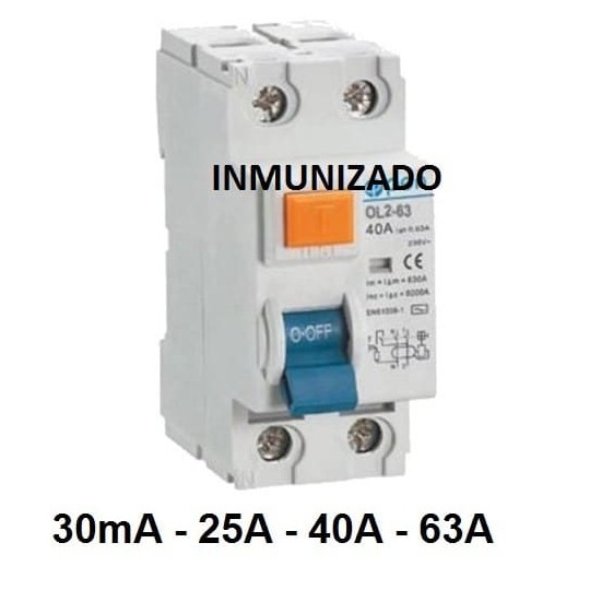 Diferencial  SUPERINMUNIZADO 2P 300mA 25A - 63A