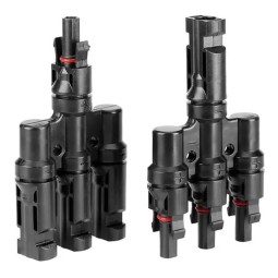 Juego Conector MC4 triple placa solar