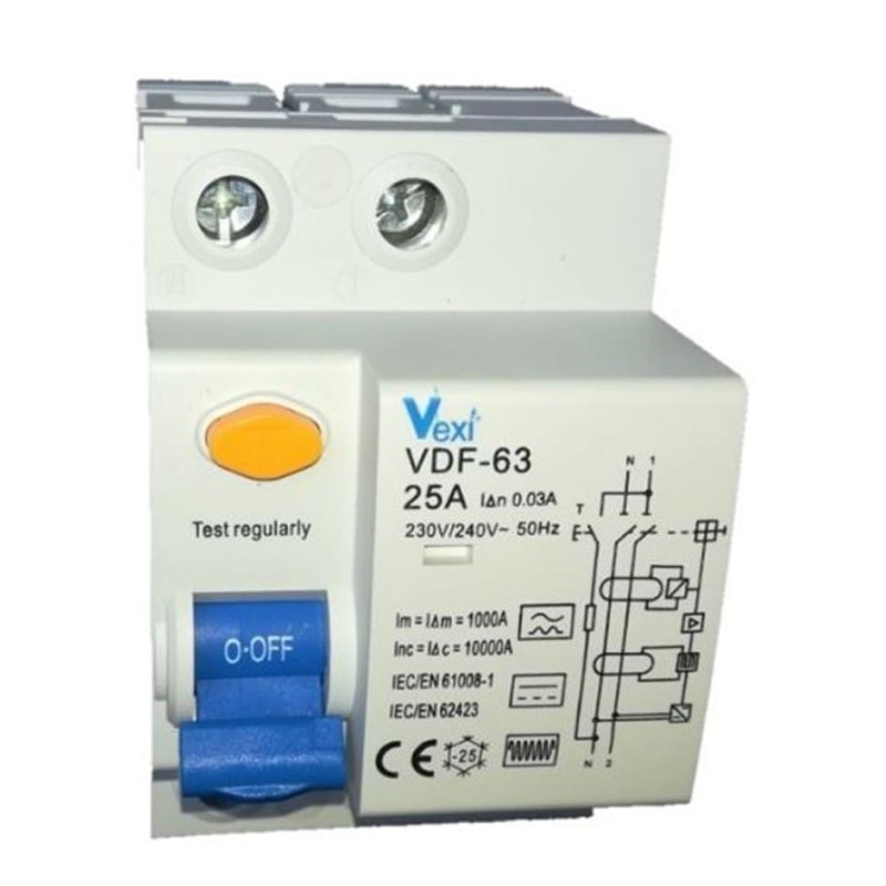 Diferencial superinmunizado Clase B 30mA 2P monofasico