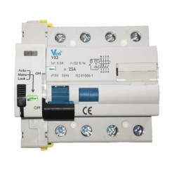 Diferencial Trifásico Superinmunizado Rearmable 4P 30mA