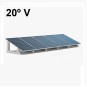 Estructura paneles solares Ennovbloc 20º V, soporte de hormigón