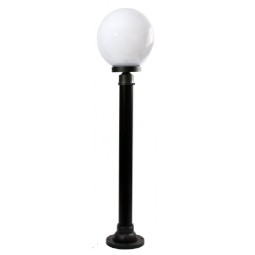 Farola exterior jardín columna globo, 100cm