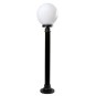 Farola exterior jardín columna globo, 100cm