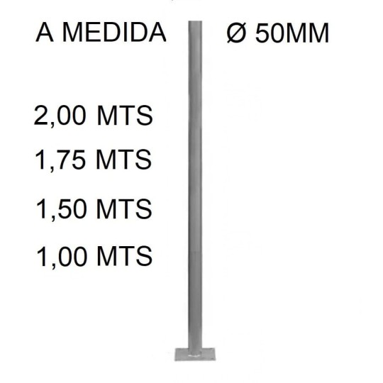 Báculo farola económica poste columna luminaria