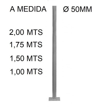 Báculo farola económica poste columna luminaria