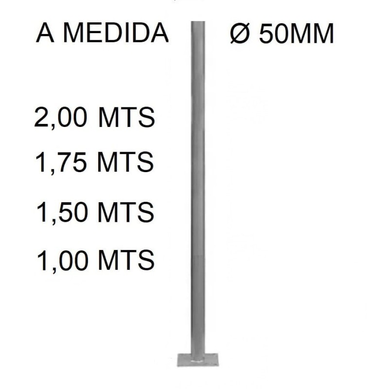 Báculo farola económica poste columna luminaria