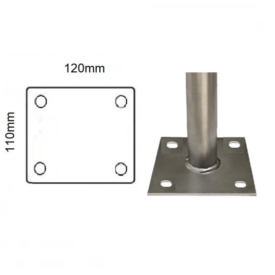 Báculo farola económica poste columna luminaria