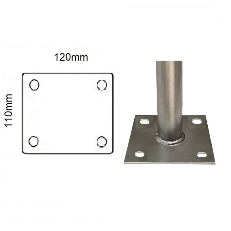 Báculo farola económica poste columna luminaria