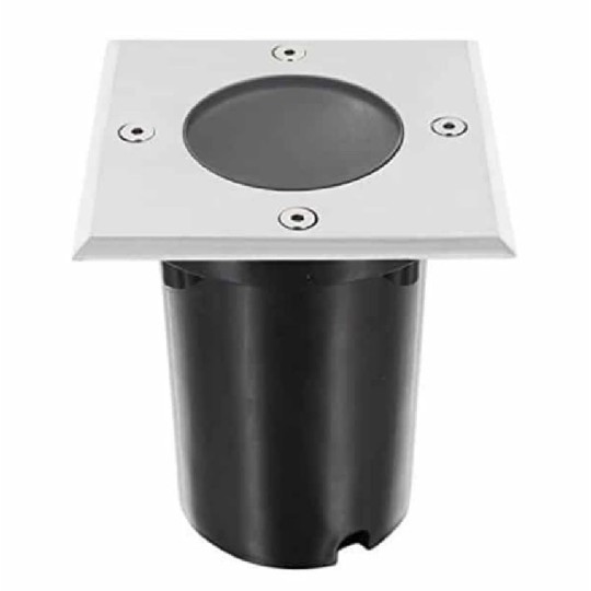 Foco empotrable suelo exterior GU10 IP67 cuadrado
