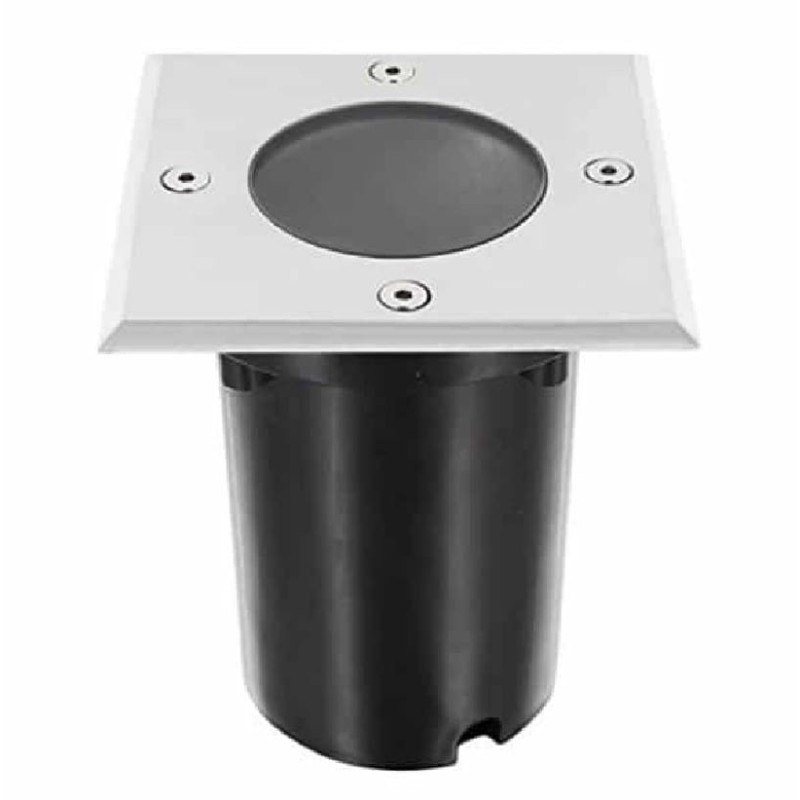 Foco empotrable suelo exterior GU10 IP67 cuadrado