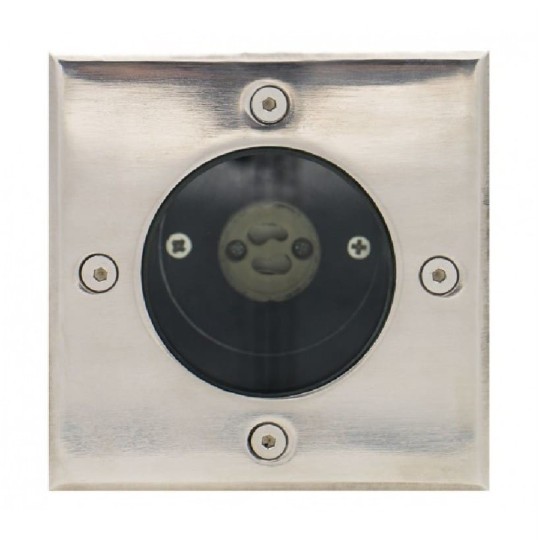 Foco empotrable suelo exterior GU10 IP67 cuadrado