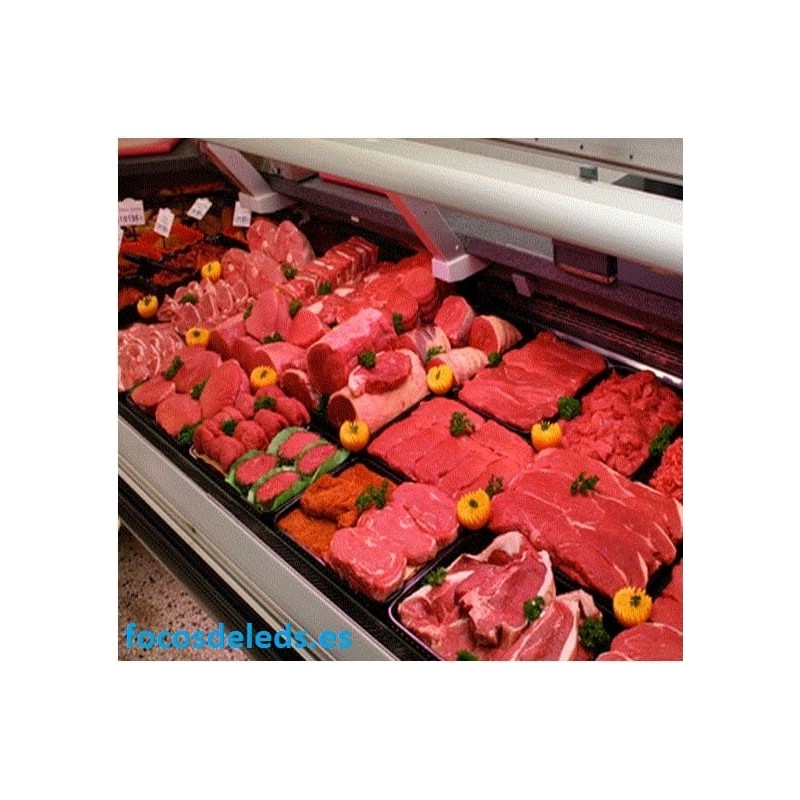 Tubo led 90cm luz rosa carnicería 1 o 2 lados