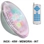 Bombilla led piscina PAR56 RGB 45W inox Int Memo