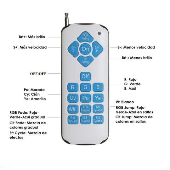 Bombilla led piscina PAR56 RGB 45W inox Int Memo