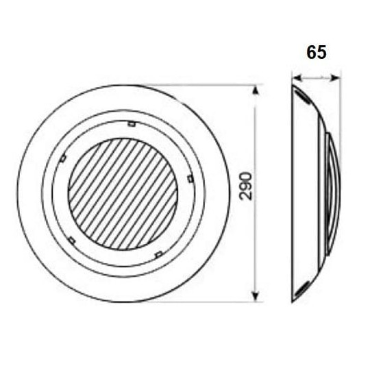 Foco led piscina superficie RGB 45W Memoria