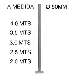 Báculo farola Basic, columna luminaria poste
