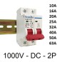 Disyuntor DC 1000V 2P Magnetotérmico corriente continua