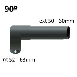 Soporte báculo farola Codo 90 - 1 brazo