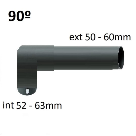 Soporte báculo farola Codo 90 - 1 brazo