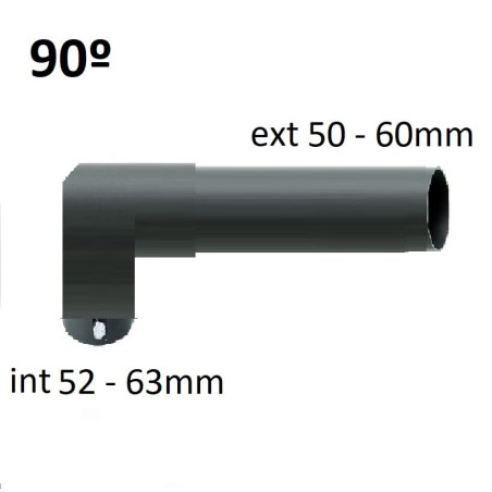 Soporte báculo farola Codo 90 - 1 brazo