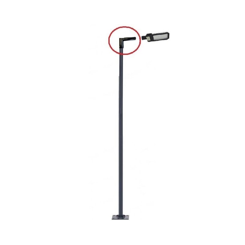 Soporte báculo farola Codo 45 - 1 brazo