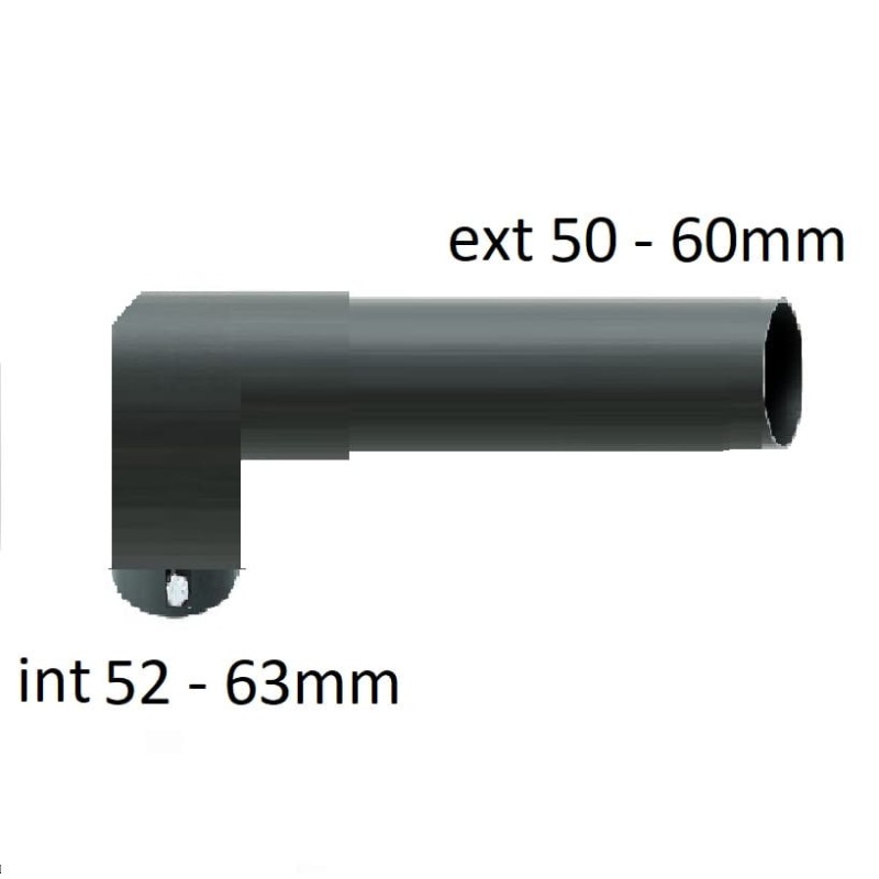 Soporte báculo farola Codo 45 - 1 brazo