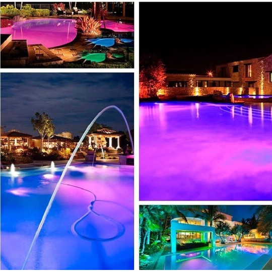 Foco led piscina superficie RGB 45W DMX 4 hilos