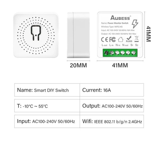 Interruptor WIFI modulo Alexa