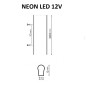 Cable Conexión Neón led 12V 24V
