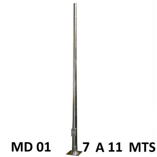 Columna troncocónica galvanizada báculo farola 7-11mts