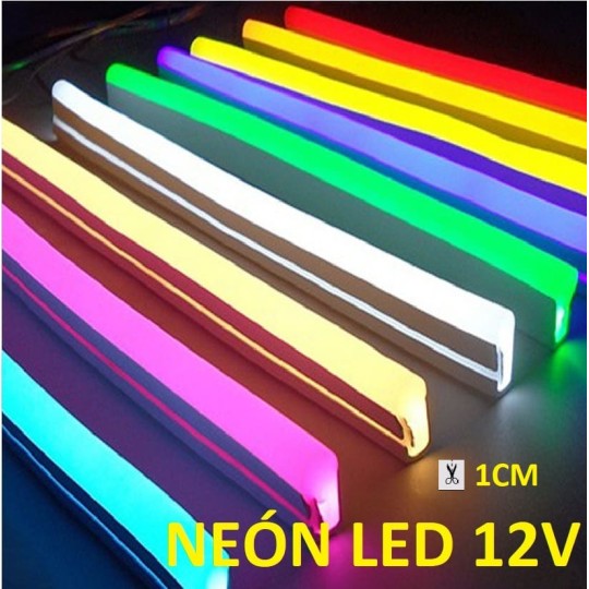 25mts Neón Led Flexible 12V Corte 1cm