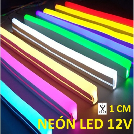 Neón led flexible 12V regulable corte 1cm