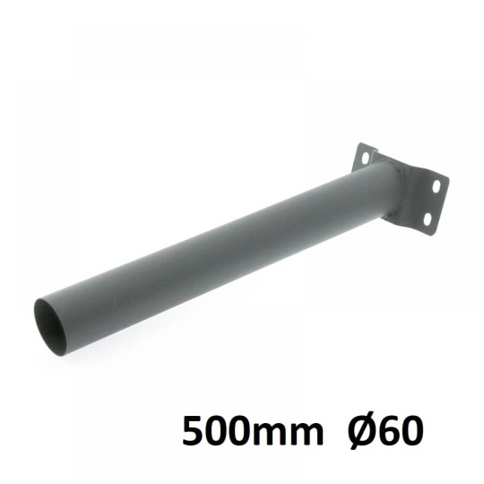 Brazo pared luminaria farola tubo 60mm