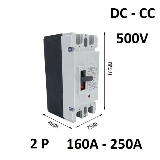 Magnetotérmico Caja Moldeada CC 2P 160A
