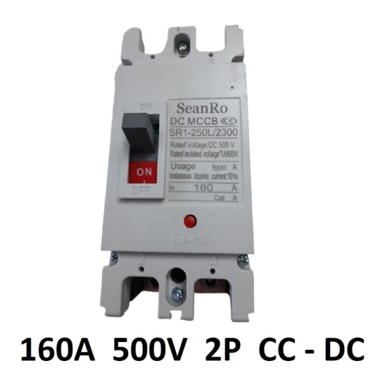 Magnetotérmico Caja Moldeada CC 2P 160A