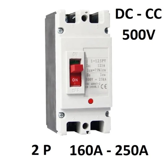 Magnetotérmico Caja Moldeada CC 2P 250A