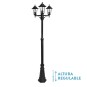 Farola exterior jardín columna Auriga 220cm