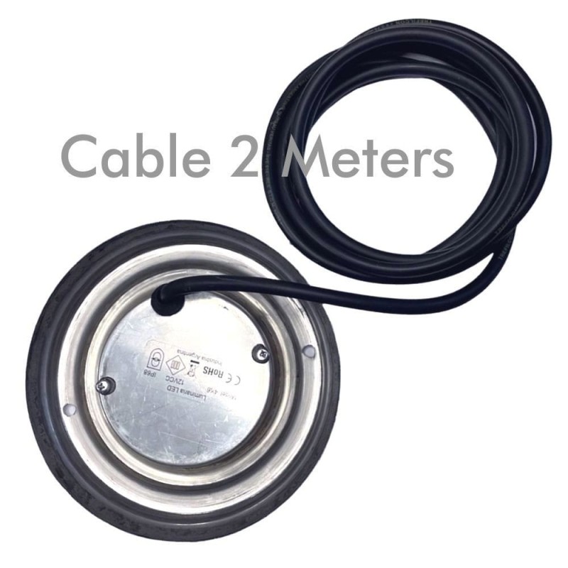 Foco led piscina superficie RGB 36W 4 hilos INOX 316