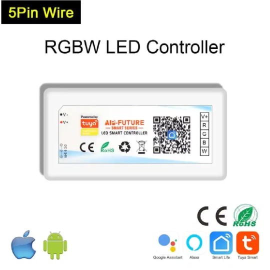 Controlador LED WIFI RGBW ALEXA 12V-24V