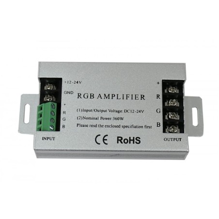 Amplificador Repetidor RGB 30A 12V 24V