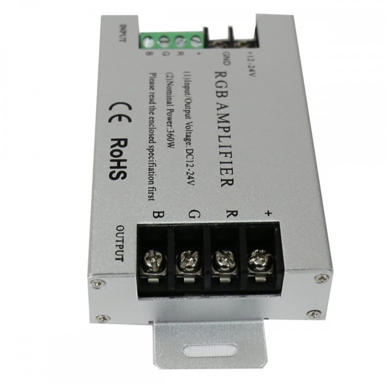 Amplificador Repetidor RGB 30A 12V 24V