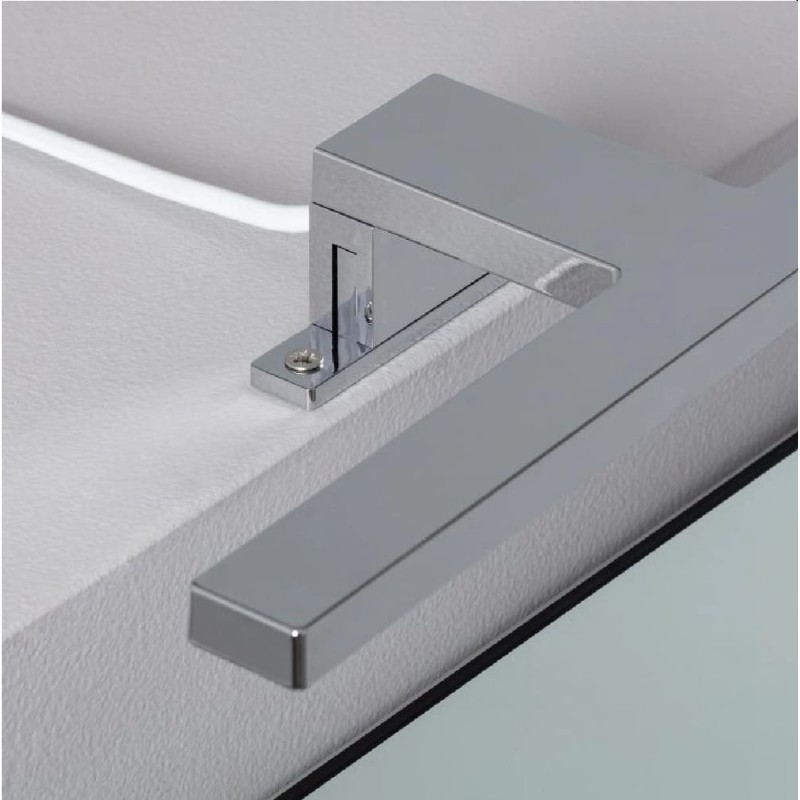 Aplique aluminio led 30cm para espejo baño maquillaje
