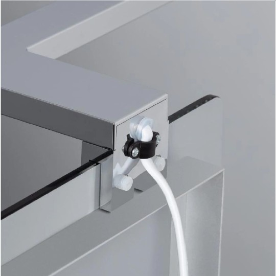 Aplique aluminio led 30cm para espejo baño maquillaje