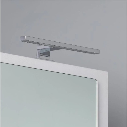 Aplique aluminio led 30cm para espejo baño maquillaje